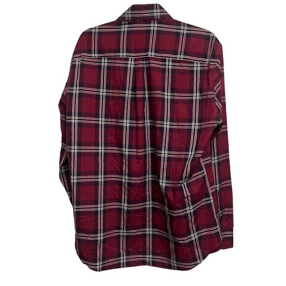 POGGIANTI 1958 Red Stripped Men’s Dress Button Down Long Sleeve Shirt Size Large - Picture 2 of 4